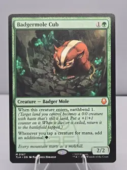 Magic: The Gathering Badgermole Cub TLA Green 0167 Regular - Image 1