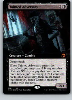 Tainted Adversary (Extended Art) Innistrad: Midnight Hunt Foil - Image 1