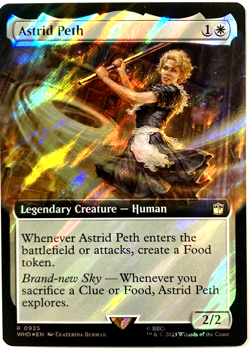 MTG Astrid Peth *EXTENDED ART SURGE FOIL* Doctor Who 0925 NM - Image 1