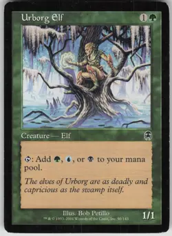 Magic the Gathering TCG Urborg Elf C Apocalypse 90 - Image 1