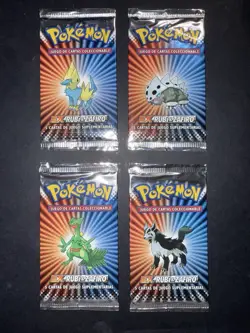 Pokemon 4x Sealed Artset Ex Ruby & Sapphire Booster Packs Spanish New 2003 - Image 1