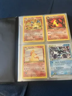 Pokemon Vintage 112 Card Binder Lot 39 Cards 1999, Charizard, Kinda Ex, Pikachu - Image 1