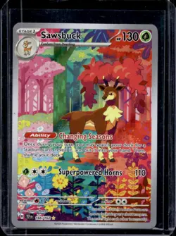 2024 Pokemon Temporal Forces Sawsbuck #166/162 - Image 1