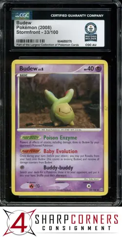 2008 POKEMON DIAMOND & PEARL STORMFRONT #33 BUDEW CGC AUTHENTIC - Image 1