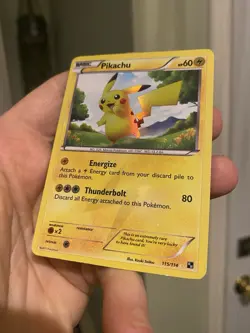 Pikachu 115/114 - Secret Rare Shiny Black White Base Pokemon TCG - Image 5