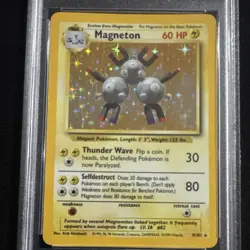 ⚡🔥 1999 Pokemon Magneton 9/102 Base Set Holo PSA 7 🔥⚡ - Image 3
