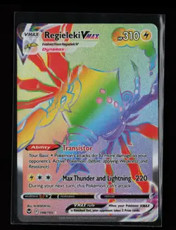 Regieleki VMAX (Secret) 198/195 Secret Rare SWSH12: Silver Tempest Pokemon Card - Image 1