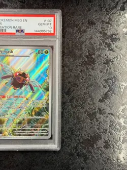 2025 POKEMON MEGA EVOLUTION EN NINJASK ILLUSTRATION RARE #137 GEM MT 💎 PSA 10 - Image 2