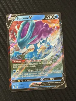 Suicune V 031/203 Pokemon TCG Sword & Shield 07: Evolving Skies Holo NM/M - Image 1