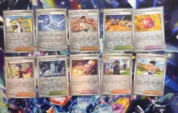 Pokemon Prismatic Evolutions Reverse Holo Trainer Lot of 10 NM - Image 1