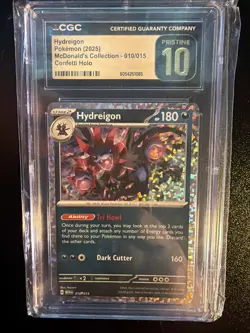 2025 POKEMON EN-MCDONALD'S COLL #010 HYDREIGON Cgc Pristine 10 - Image 1