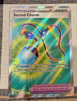 Pokemon TCG Mega Evolution Phantasmal Flames - Sacred Charm 122/094 Full Art - Image 1