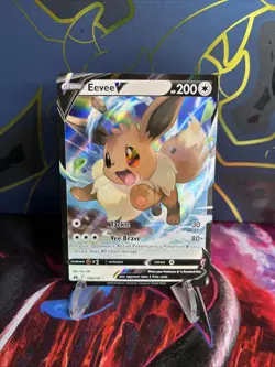 Pokemon TCG Crown Zenith Eevee V Ultra Rare Full Art #108/159 - Image 1