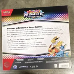 Pokemon TCG Prismatic Evolutions Poster Collection Box Flareon Vaporeon Jolteon - Image 2