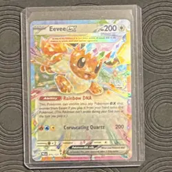 Pokemon Eevee EX Holo Double Rare SV: Prismatic Evolutions 075/131 200HP English - Image 1