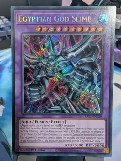 YuGiOh! Egyptian God Slime RA01-EN029 Secret Rare 1st Ed - Image 1