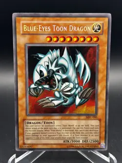 YuGiOh TCG Blue-Eyes Toon Dragon MRL-000 Unlimited Secret Rare New Vintage - Image 1