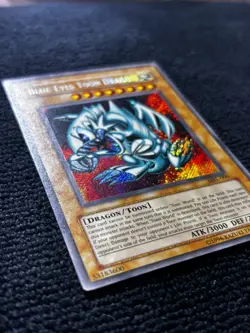 YuGiOh TCG Blue-Eyes Toon Dragon MRL-000 Unlimited Secret Rare New Vintage - Image 3