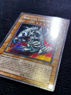 YuGiOh TCG Blue-Eyes Toon Dragon MRL-000 Unlimited Secret Rare New Vintage - Image 4