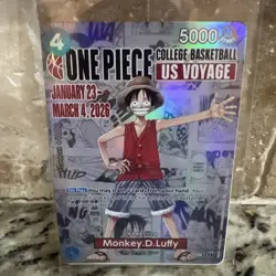 Monkey.D.Luffy (055) (College Basketball US Voyage) P-055 One Piece Promotion... - Image 3