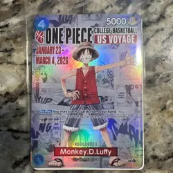 Monkey.D.Luffy (055) (College Basketball US Voyage) P-055 One Piece Promotion... - Image 4