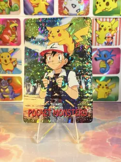 Pokemon Vintage Playing Poker Card Charizard Nintendo - Prism Holo Back Pikachu - Image 4