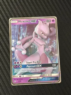 Mewtwo GX 31/68 - Hidden Fates - Full Art Holo Pokemon Card - Near Mint (NM) - Image 1