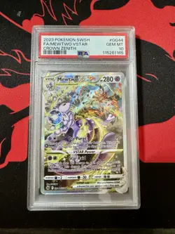 Crown Zenith: Galarian Gallery Mewtwo VSTAR Card #GG44/GG70 PSA 10 - Image 1