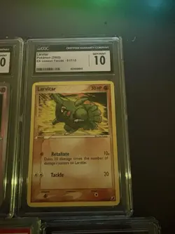 Pokemon Graded Card Lot Charizard Dusclops Larvitar Tsareena Holo Promo 5 Engli… - Image 3