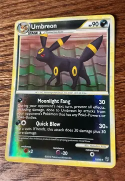 Umbreon 10/90 Undaunted Holo Pokemon Card - Image 1