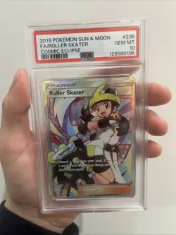 Pokemon Roller Skater Holo Card Cosmic Eclipse 235/236 Full Art PSA 10 - Image 3