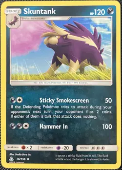 Skuntank 76/156 Sm-Ultra Prism Regular - Pokemon Card - Image 1
