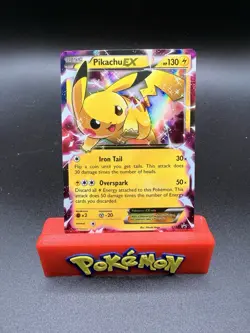Pikachu EX XY84 Holo Black Star Promo Pokemon NM/NM+ Card - Image 1