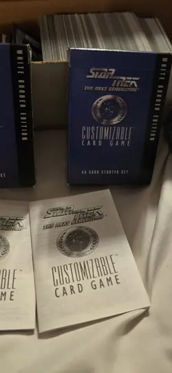 STAR TREK Customizable Card Game Vintage 1997 Starter Sets Over 300 Cards - Image 5