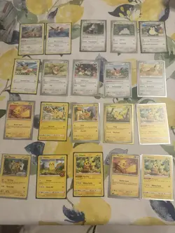 Pokemon TCG Non-Holo 20 Card Lot Pikachu, Eevee, Snorlax - Image 1