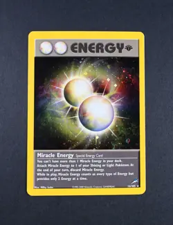 NM- 1st Edition Miracle Energy Holo 16/105 Neo Destiny Pokemon Card - Image 1