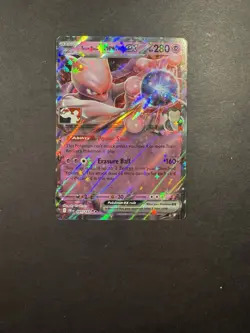 Team Rocket’s Mewtwo ex STAMPED Play! Pokemon Prize Pack Series 8 Promo Card NM - Image 1