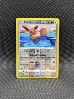 EEVEE 052/072 Shining Fates Reverse Holo Common Pokemon Card Near Mint/LP - Image 1