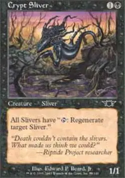 1x Crypt Sliver Light Play, English Legions MTG Magic - Image 1