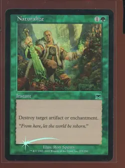 Naturalize Common Foil Onslaught Pl Magic the Gathering MTG - Image 1