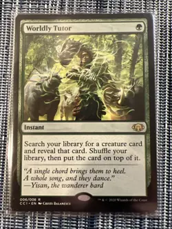 Worldly Tutor - Commander Collection: Green - NEAR MINT - UNPLAYED - MTG - Image 1