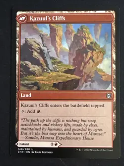 1x Kazuul's Fury / Kazuul's Cliffs (146) Zendikar Rising LP MTG Magic x1 MKE - Image 2