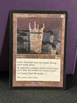 Magic the Gathering MTG Grim Monolith Urza’s Legacy NM/LP - Image 1