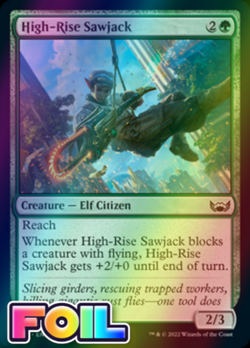 x1 High-Rise Sawjack SNC MTG 150/281 FOIL COMMON M/NM 1x - Image 1