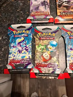 LOT OF 5 SEALED Pokemon TCG Scarlet and Violet Booster Packs Obsidian Paldea - Image 2