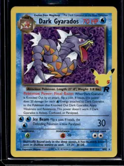 2021 Pokemon SWSH Celebrations Dark Gyarados Classic Collection #8/82 - Image 1