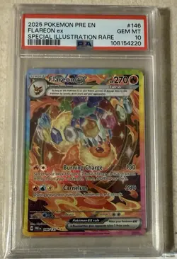 Pokemon TCG Flareon EX SIR PSA10!! - Image 1