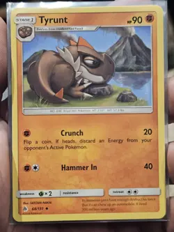 Tyrunt 68/131 - Forbidden Light Uncommon Pokemon TCG NM - Image 1