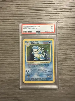 1999 POKEMON GAME #2 BLASTOISE HOLO PSA 7 NEAR MINT - Image 1