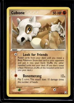 2004 Pokemon EX Team Rocket Returns Cubone #51/109 - Image 1
